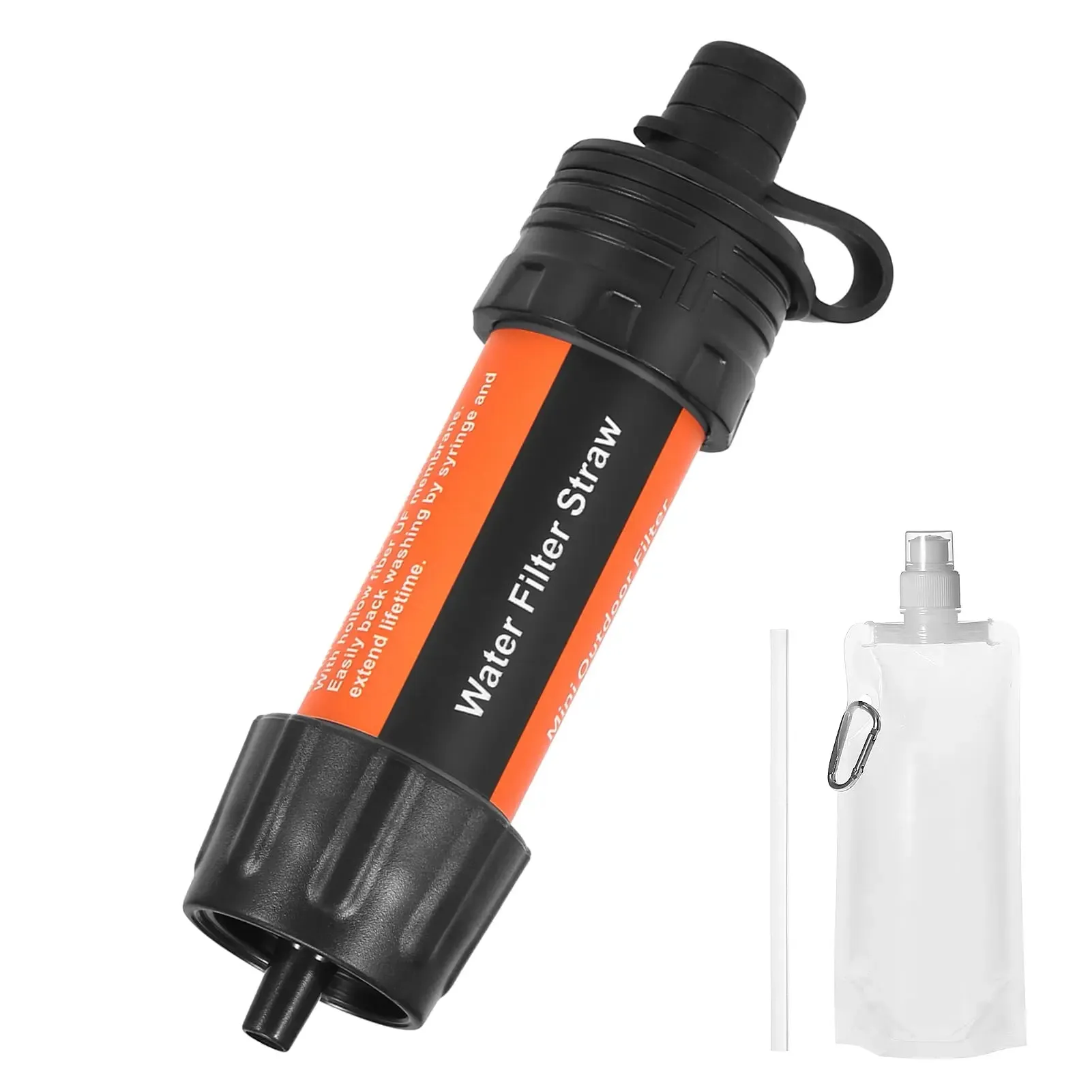 Outdoor Water Filter Straw for Emergency Preparedness Camping Traveling