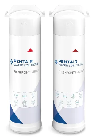 Pentair FreshPoint F2B1/F2B2 Replacement Filter Cartridges, Carbon Water Filter, PFAS Water Filter, NSF Certified to Reduce PFOA/PFOS, 675 Gallon Capacity (Set of 2)
