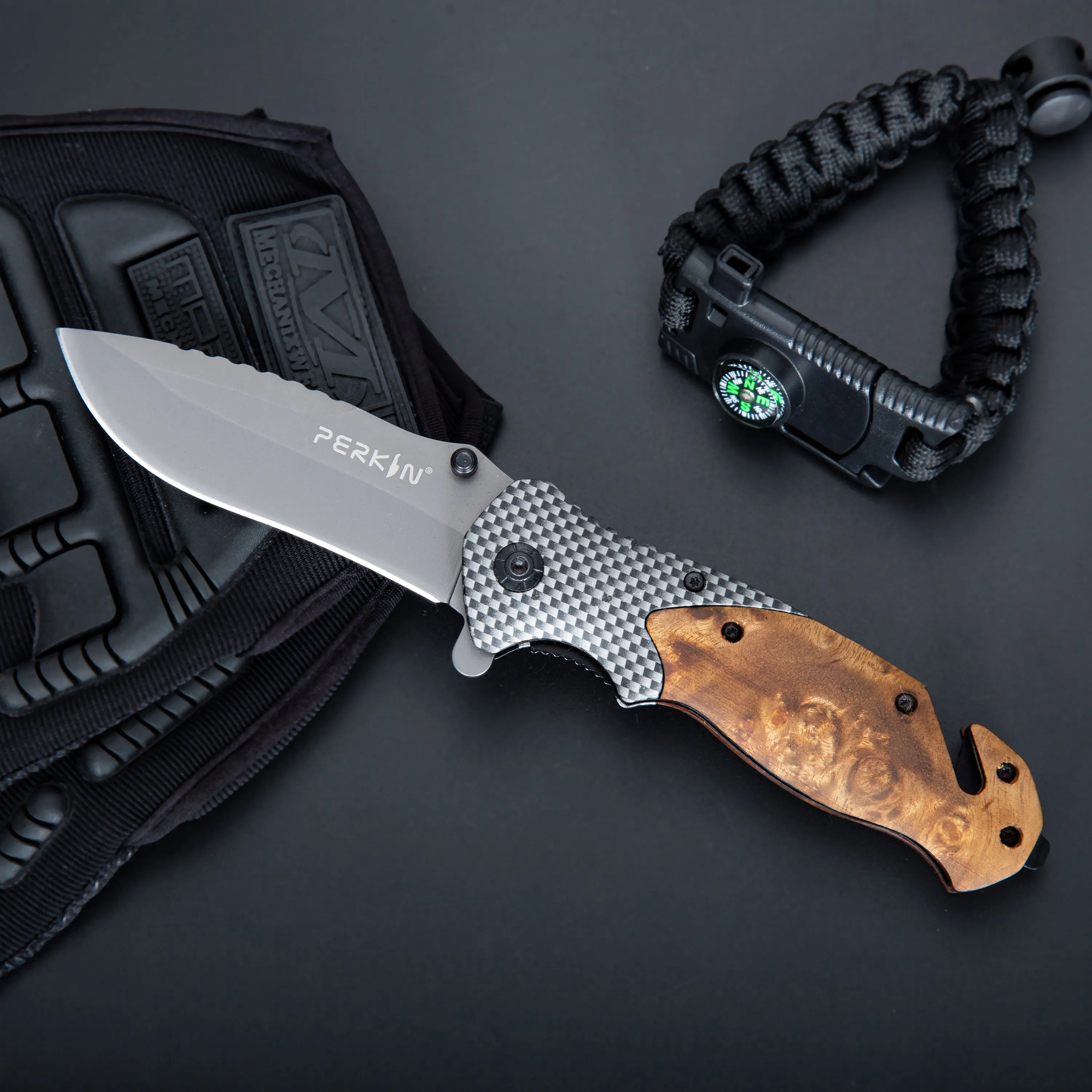Perkin Pocket Knife Folding Hunting Knife Tactical Knife PKF1003