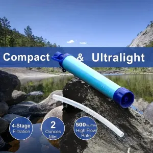 Personal Outdoor Water Filter Straw