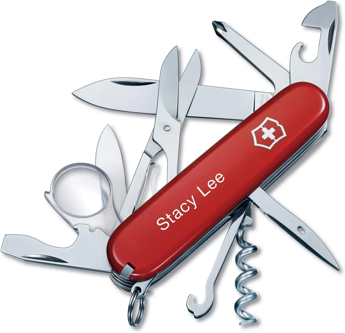 Personalized Red Explorer Swiss Army Knife by Victorinox