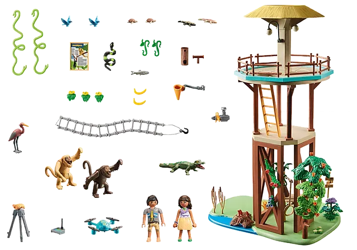 Playmobil 71008 Wiltopia-Research Tower with Compass