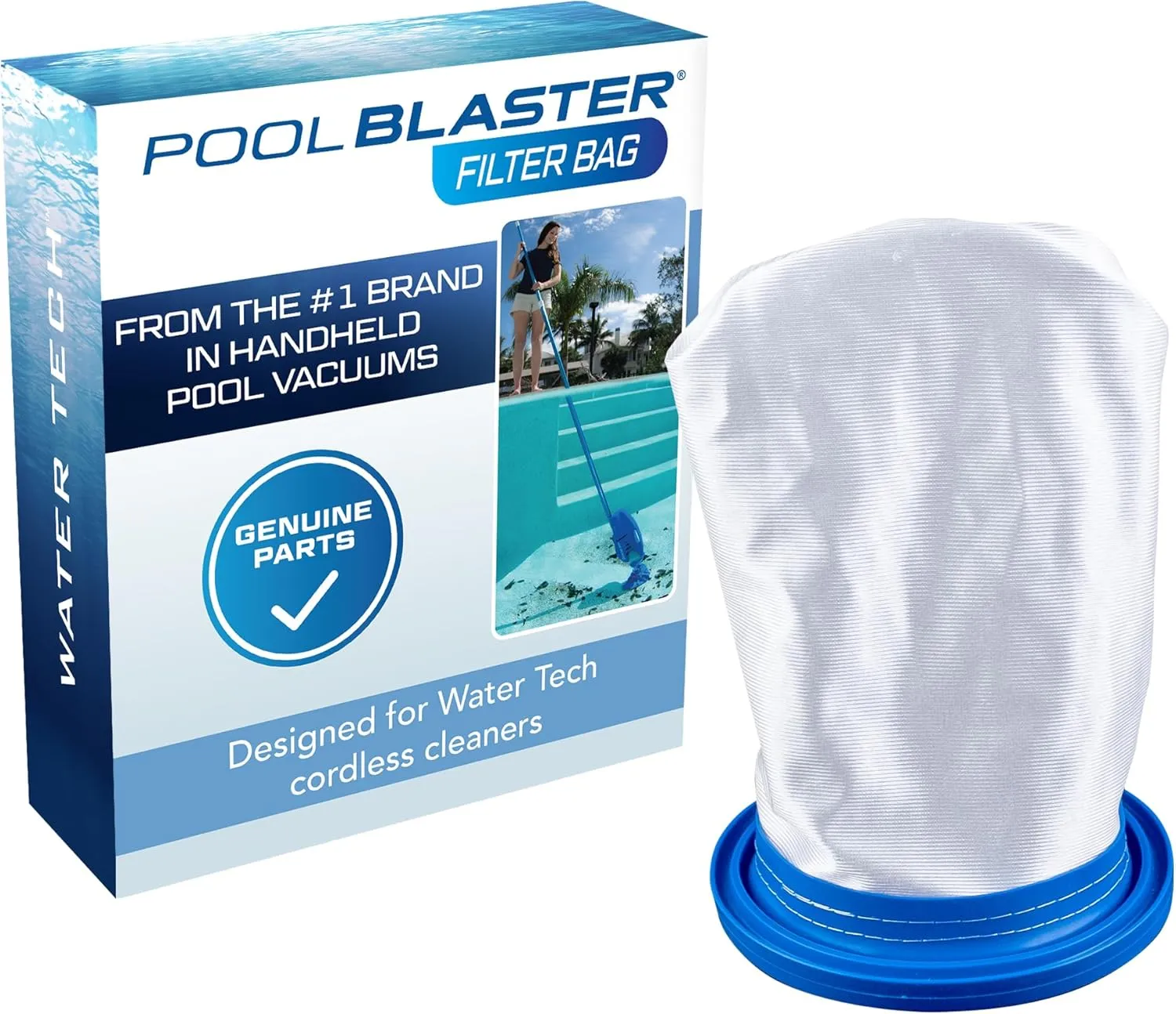 POOL BLASTER Genuine Replacement Sand & Silt Filter Bag for Catfish Ultra, iVac 250, iVAC C2, Max, and Volt FX-4 Pool Vacuums by Water Tech