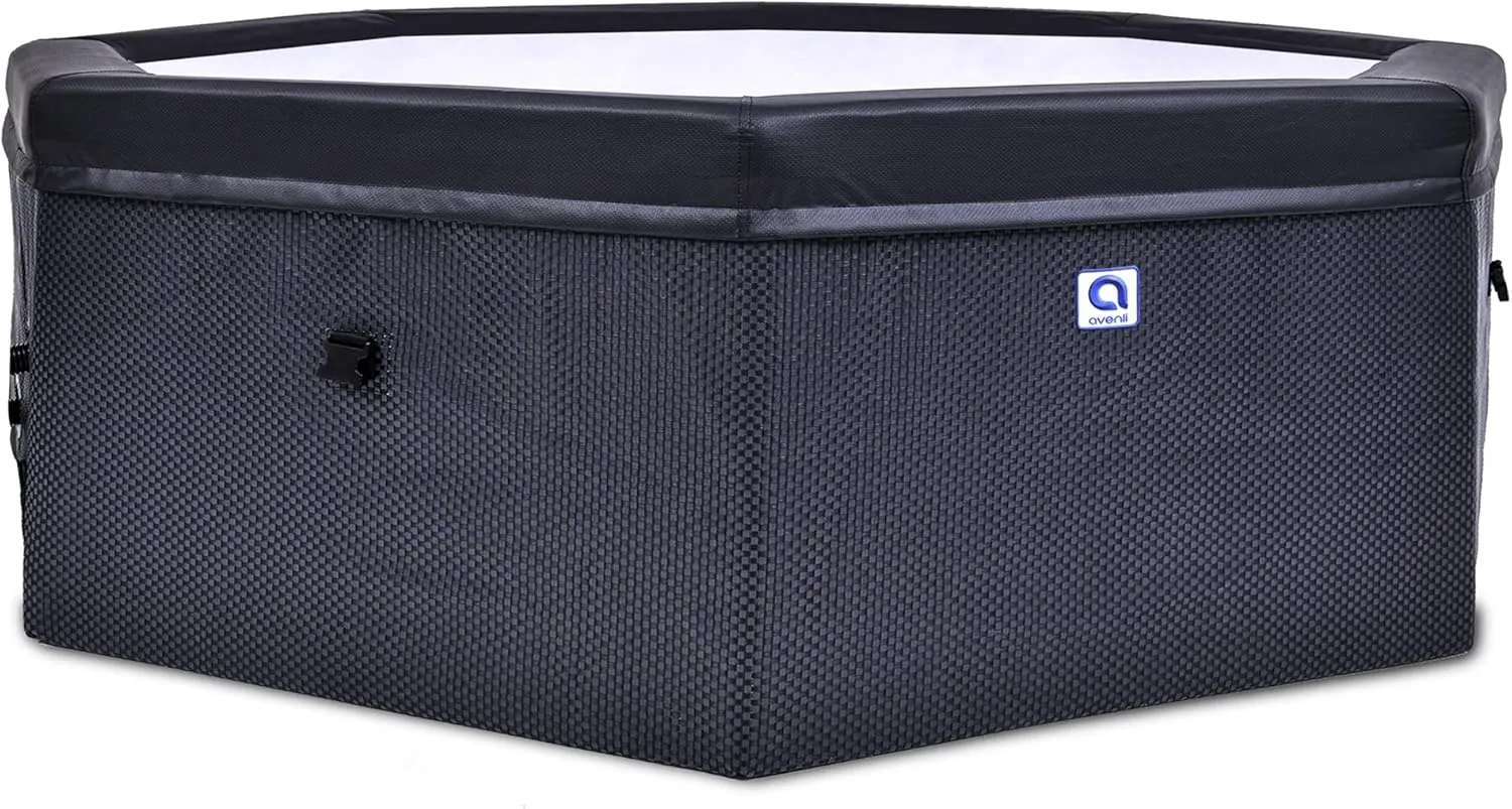 Pool Central 6-Person Rigid Foam Wall Portable Hot Tub Spa