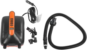 Portable 12V Digital Air Pump for Paddle Board, High Pressure Rechargeable Pump with LCD Display, Sturdy ABS Material, Lightweight and Easy to Carry, Sand Filter for