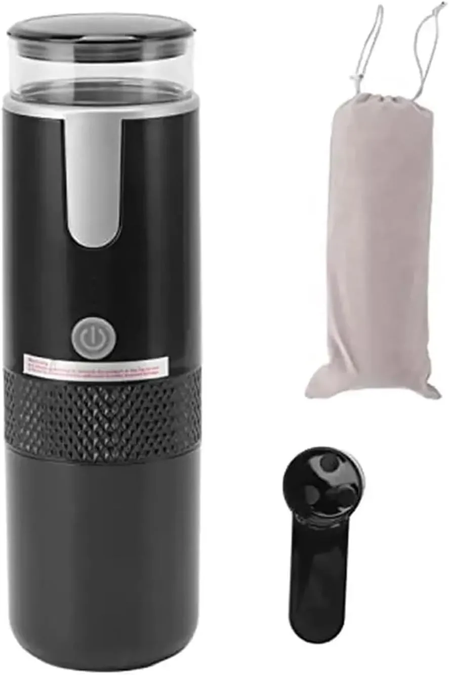 Portable Electric Coffee, Rechargeable Espresso Machine Portable Handheld Travel Coffee Maker Capsule And Ground Coffee,for Camping, Travel, RV, Hiking, Office