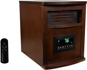 Portable Infrared Space Heater LifePro with Wheels & Remote, 1500W