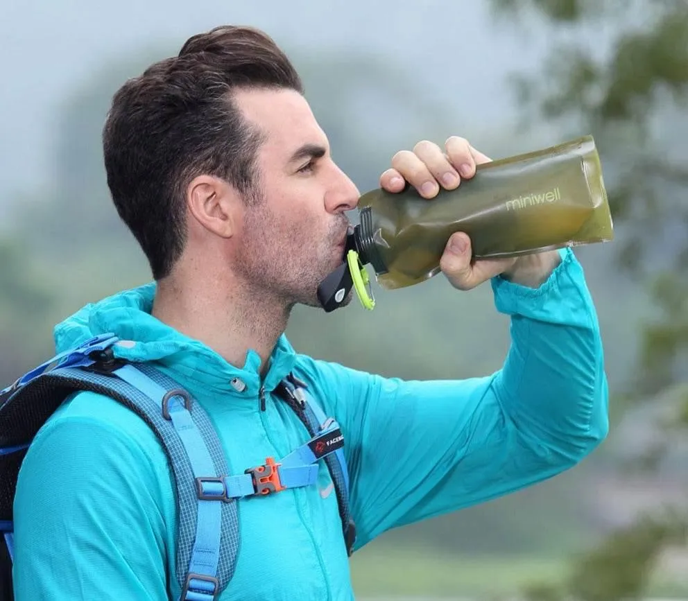Portable Water Filter Bottle - Camping Purification System