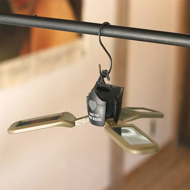 Post General Tri-Panel Solar Charged LED Light - Olive