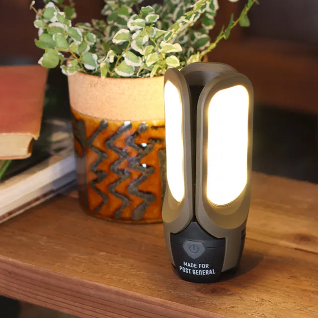 Post General Tri-Panel Solar Charged LED Light - Olive