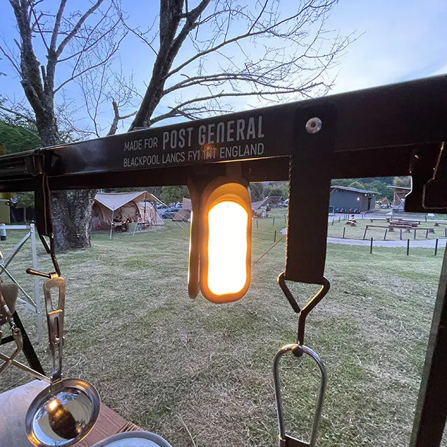 Post General Tri-Panel Solar Charged LED Light - Olive