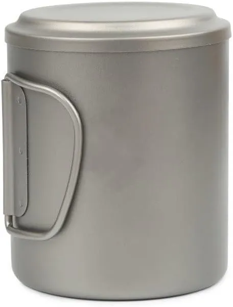 POVCZWXSS 1PC Outdoor Portable Pure Titanium Tea Set 375ml