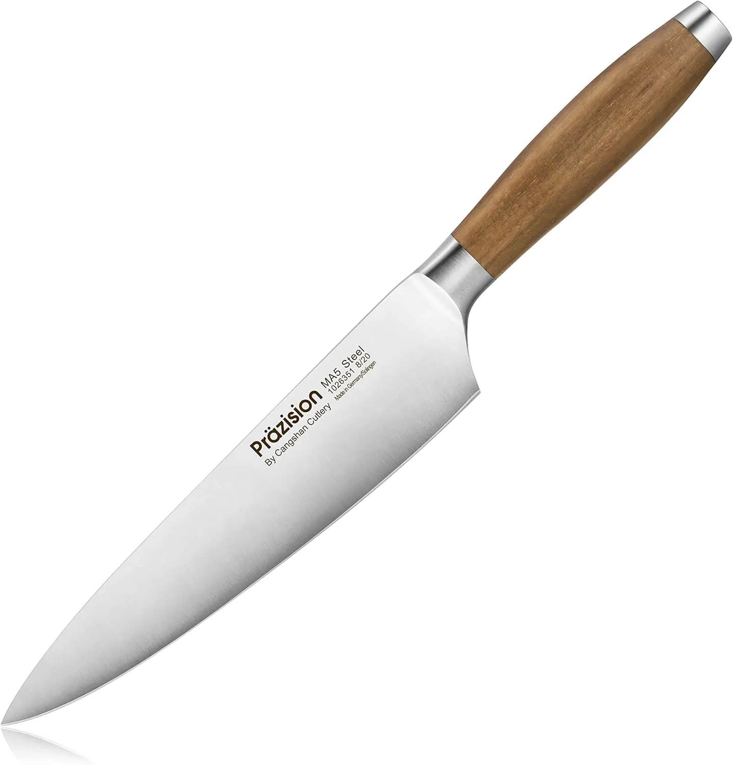 Prazision Collection By Cangshan, German MA5 Steel 8-Inch Chef's Knife, Made in SOLINGEN, Germany