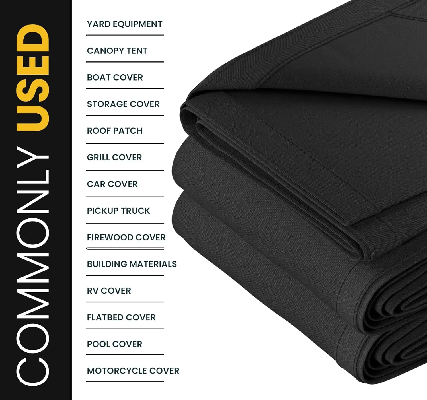 PROTARP Extreme Heavy Duty Waterproof Canvas Tarp 20 oz, UV Resistant Tarpaulin Cover with Rustproof Brass Grommets, Multipurpose for Canopy, Roof, Camping, Wood Pile (Grey 5'X7')