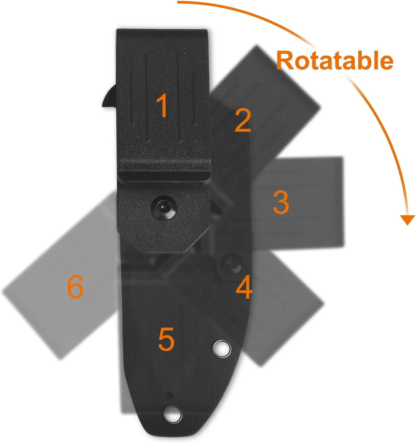 QSP CANARY FIXED BLADE HUNTING KNIFE with KYDEX SHEATH, SHARP BLADE with MICARTA HANDLES