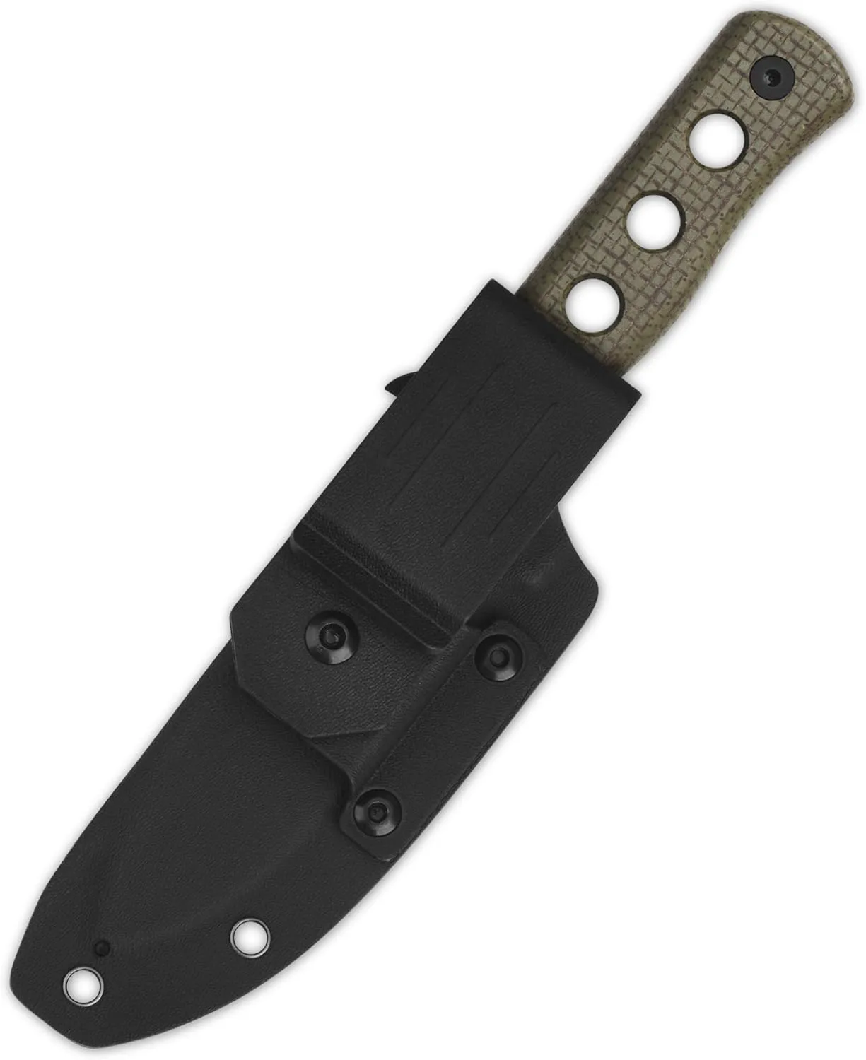 QSP CANARY FIXED BLADE HUNTING KNIFE with KYDEX SHEATH, SHARP BLADE with MICARTA HANDLES