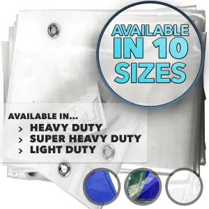 QUEEN OF TARPS | 20x30 Super Heavy Duty Tarp Waterproof, 200 GSM is 20 MIL, UV/Tear Resistant Tarp, Camping, Outdoor Furniture, Car, Tents, Painting, Firewood Protection | 20x30, Super Duty
