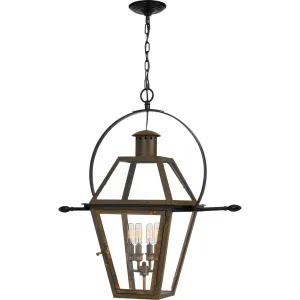 Quoizel Four Light Outdoor Hanging Lantern