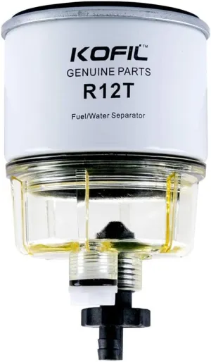 R12T Fuel Filter/Water Separator Replacement Spin-on Filter and Water Collection Bowl - Replaces S3240, 120AT, 18-7987 NPT, ZG1/4-19