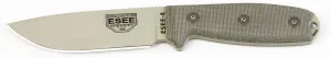 RAT Cutlery / ESEE Plain Tan Blade Fixed Blade Knife with Green Micarta Handle