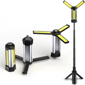 Rechargeable Camping Lights,Telescopic & Collapsible Mobile Lighting,LED Camping Lantern,Built-in 6000mAh Battery Work Light & Flash Light for Adventure,Fishing,Hiking,Camping,Live Streaming