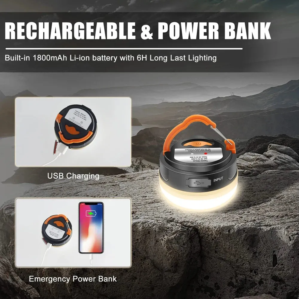 Rechargeable LED Camping Lantern – Compact, Powerful & Multi-Purpose