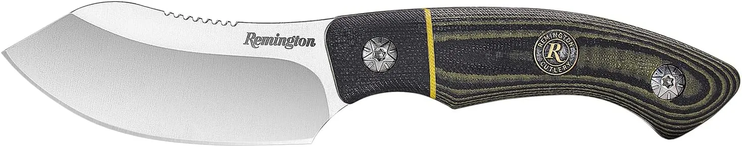 Remington Hunter Caping Knife Fixed 6.5" Blk Belt Sheath 15637