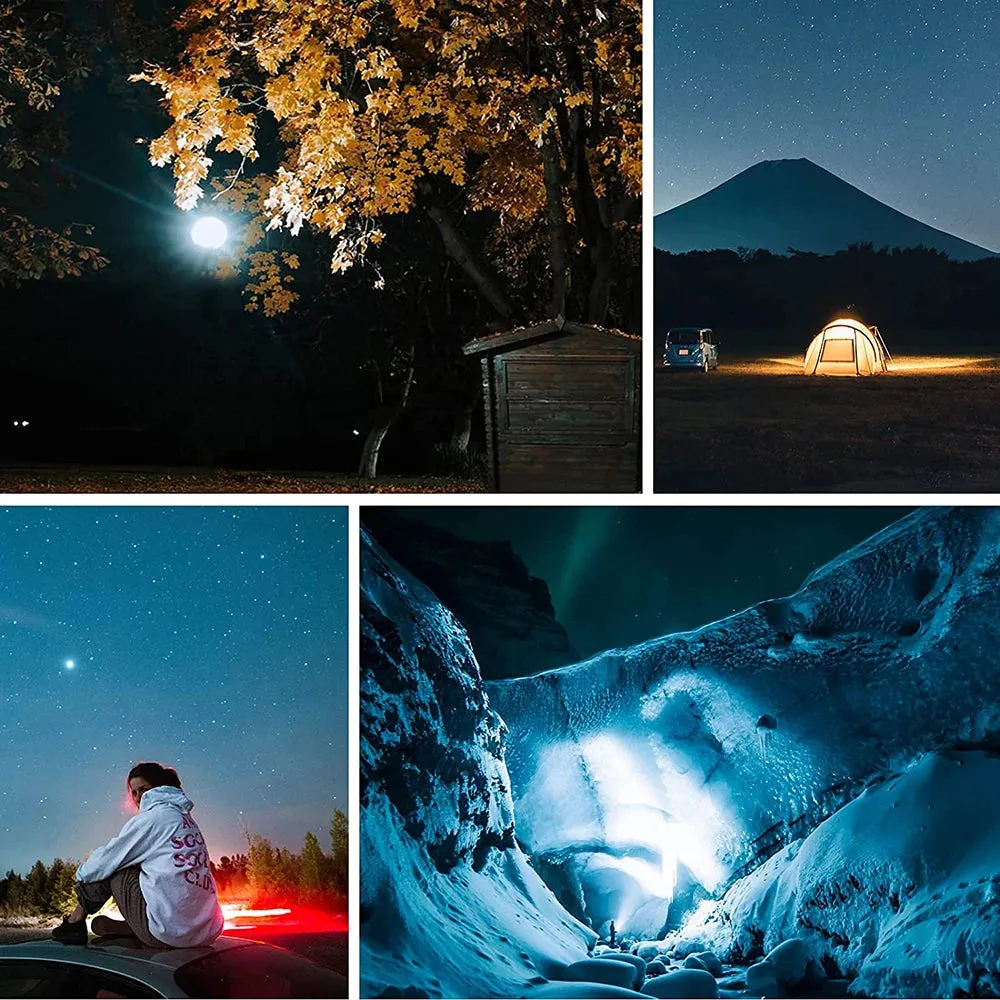 Remote Control Rechargeable LED Magnet Camping Lantern - 13500mAh Powerful Portable Flashlight, Fishing Light, Floodlight, and Tent Lamp