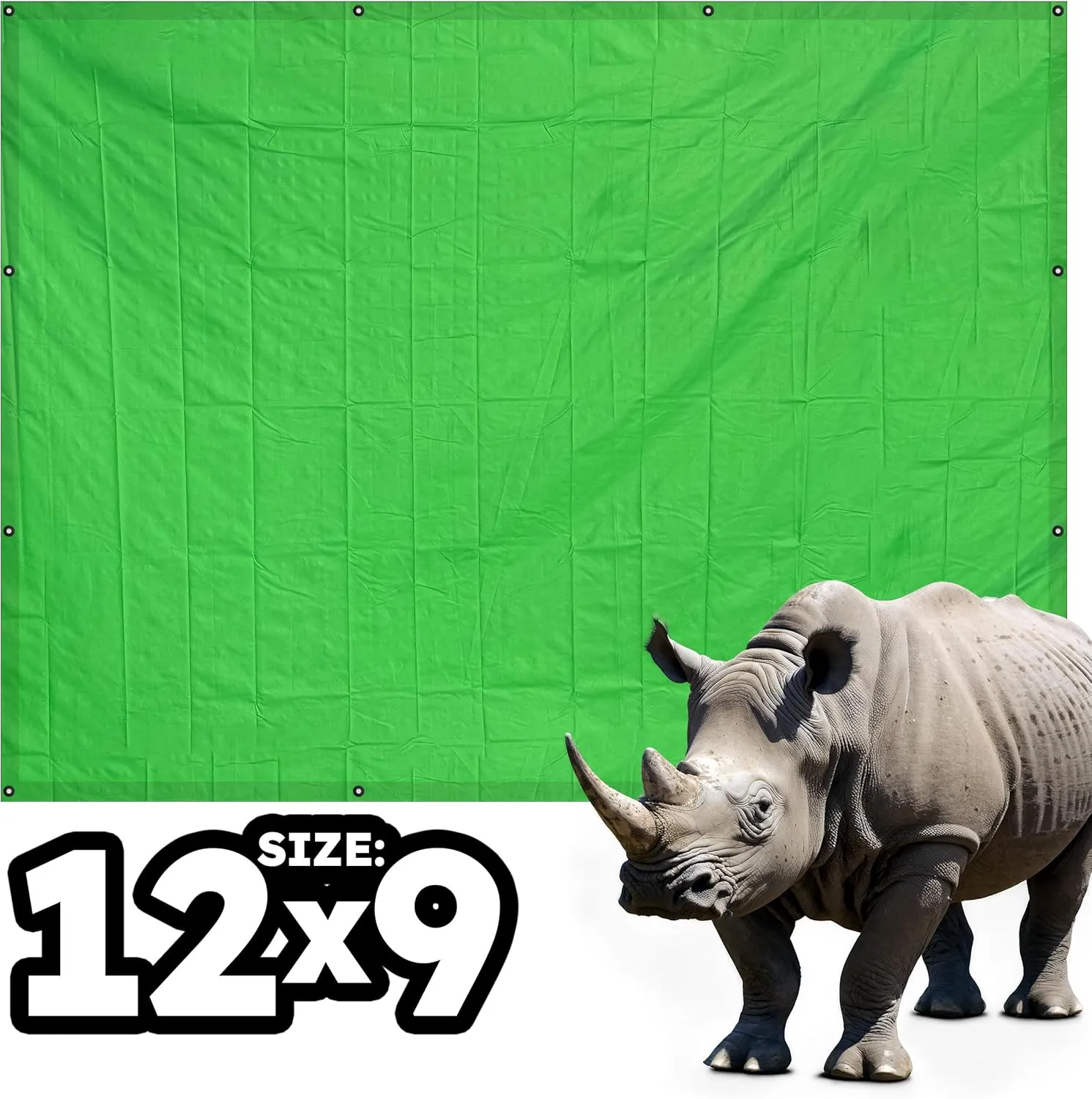 RENEGADE Industrial Strength Tarp | 12’ x 9’ | PFAS & PVC Free | Rip, Tear, UV & Waterproof | Ultra Tough Weather Protective Cover | Construction Agriculture Home Garden Patio Camping Boat Outdoor