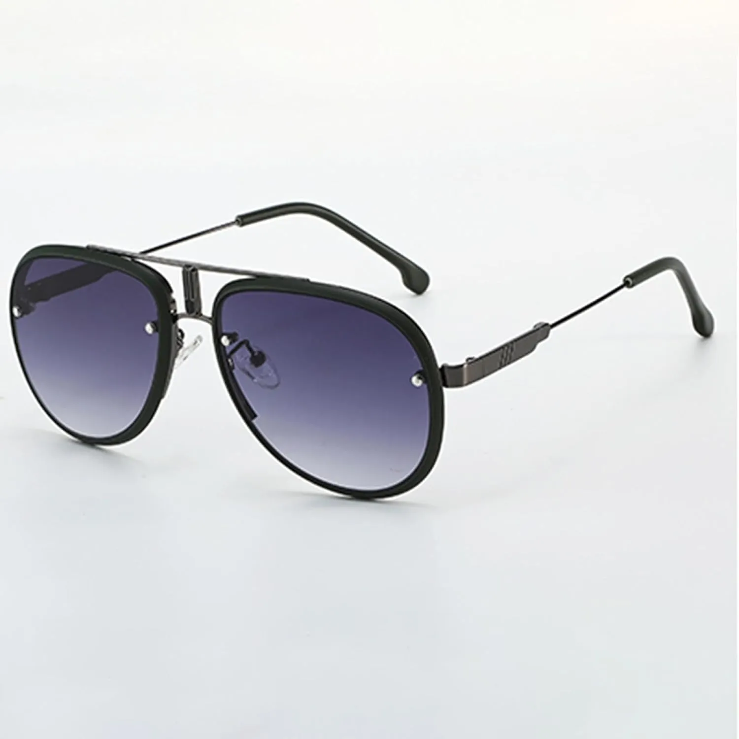 Retro Oval Metal for Women Men Luxury Fashion Female Sun Glasses Punk Unisex Stylish Shades Uv400