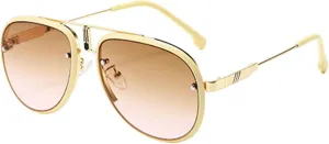 Retro Oval Metal for Women Men Luxury Fashion Female Sun Glasses Punk Unisex Stylish Shades Uv400
