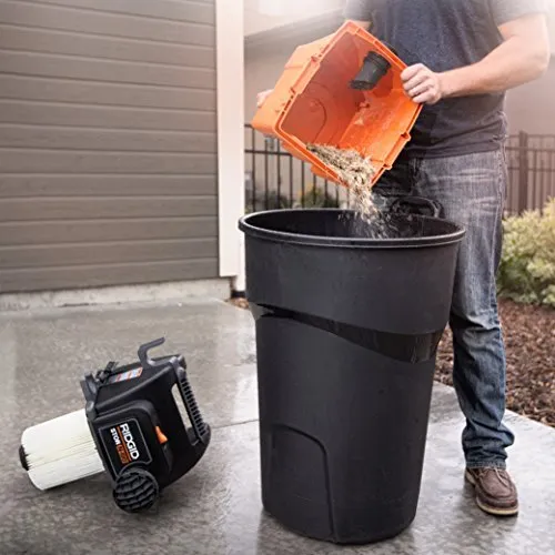 RIDGID Wet Dry Vacs VAC5000 Portable Wall Mount Wet Dry Vacuum Cleaner for Shop or Garage, 5-Gallon, 5.0 Peak Horsepower, Small Shop Vacuum Cleaner for Garage or Home