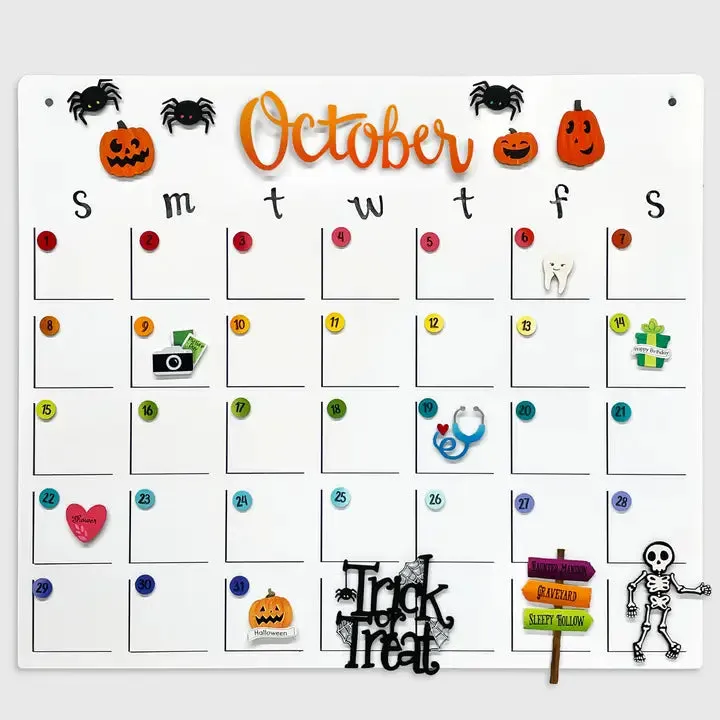 Roeda Studio Jack-O'-Lantern Magnets S/3, Halloween Decor