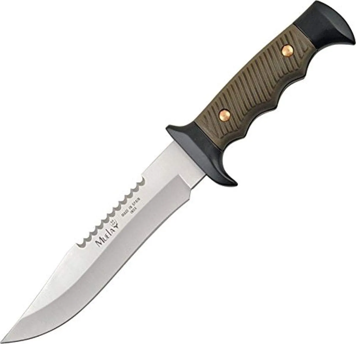 RUKO MUELA 5161 Nylon/Zamak Handle Survival Knife with ABS and Nylon Frog Sheath
