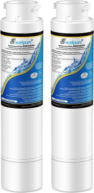 RWF5800A Refrigerator Water Filter Replacement For Frigidaire EPTWFU01, EWF02, Pure Source Ultra II, 2PACK