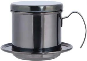 Rynx | Portable stainless steel coffee drip filter kettle for home kitchen office outdoor use, durable, safe (Black)