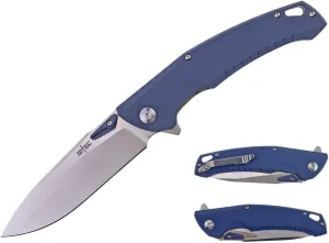 S-TEC TS011 EDC Pocket Knife, 8CR14 Stainless Steel, G10 Handle, Lanyard Hole, Hunting Outdoor Sport,
