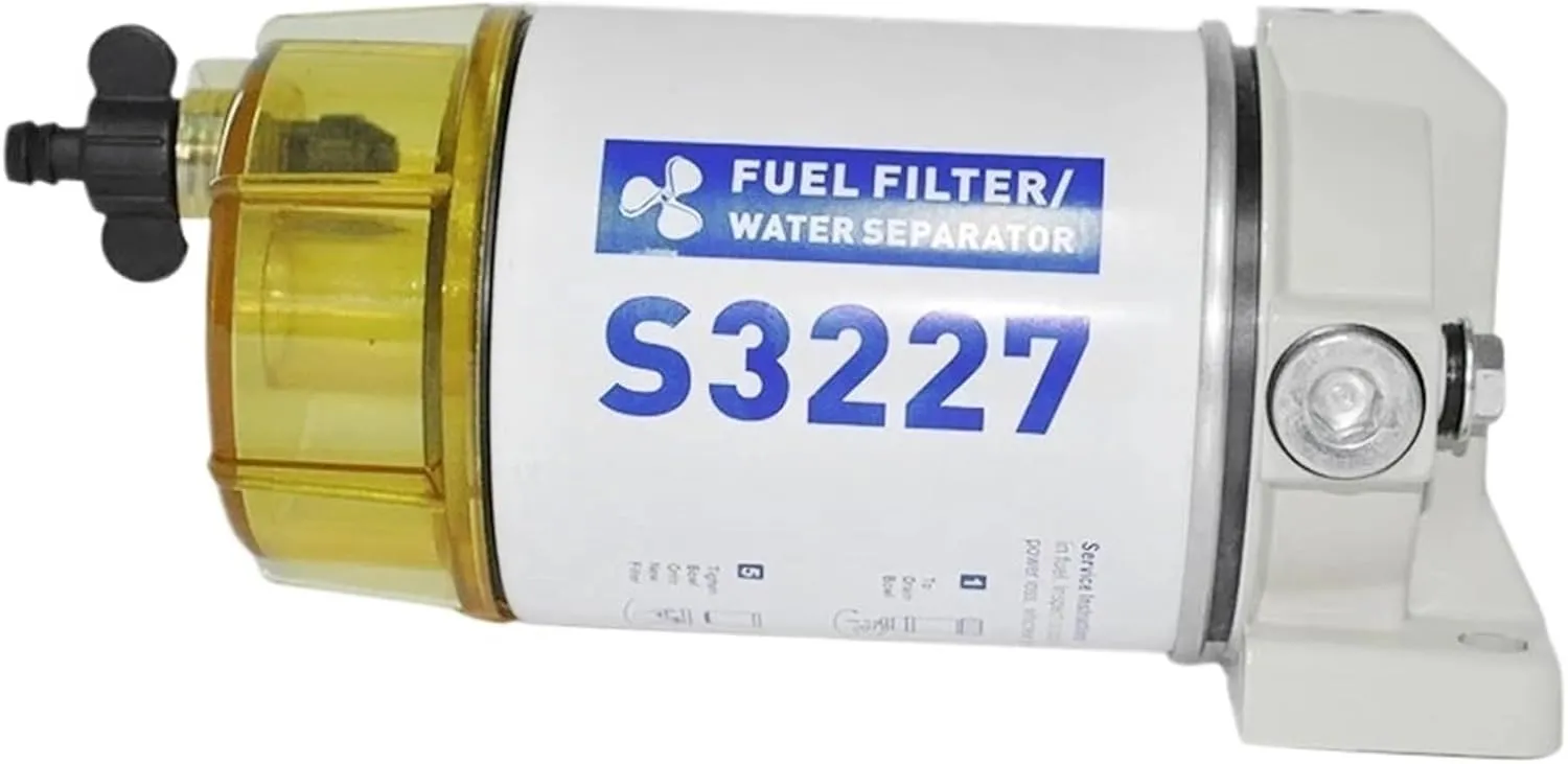 S3227 Boat Aluminum Fuel Water Separator for Outboard Oil Pump Fuel Filter