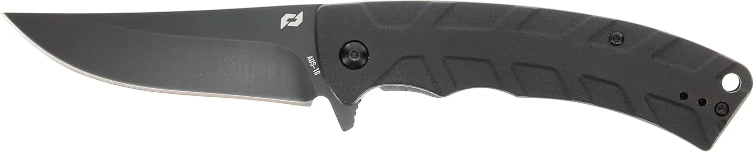 Schrade Delta Class Ferocity Folder 8in with 3.5in AUS-10 Steel Blade and G10 Handle for EDC