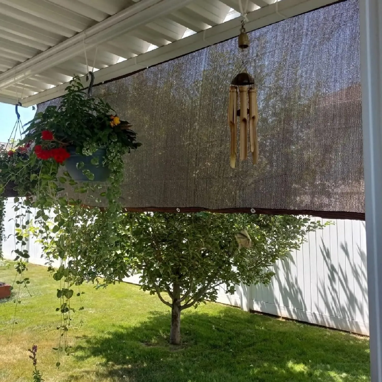 Shade Sail Sun Shade Cloth 3'3"x6'6" Rectangle Outdoor Canopy Outside Sunshade Awning Cover Privacy Screen Net UV Block for Patio Pergola Gazebo Porch Backyard Lawn Garden Outdoor Activities