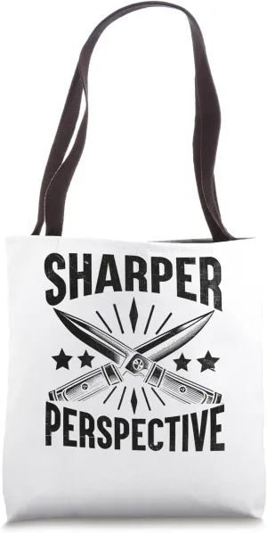 Sharper Perspective Knives Collecting Knife Collector Blade Tote Bag