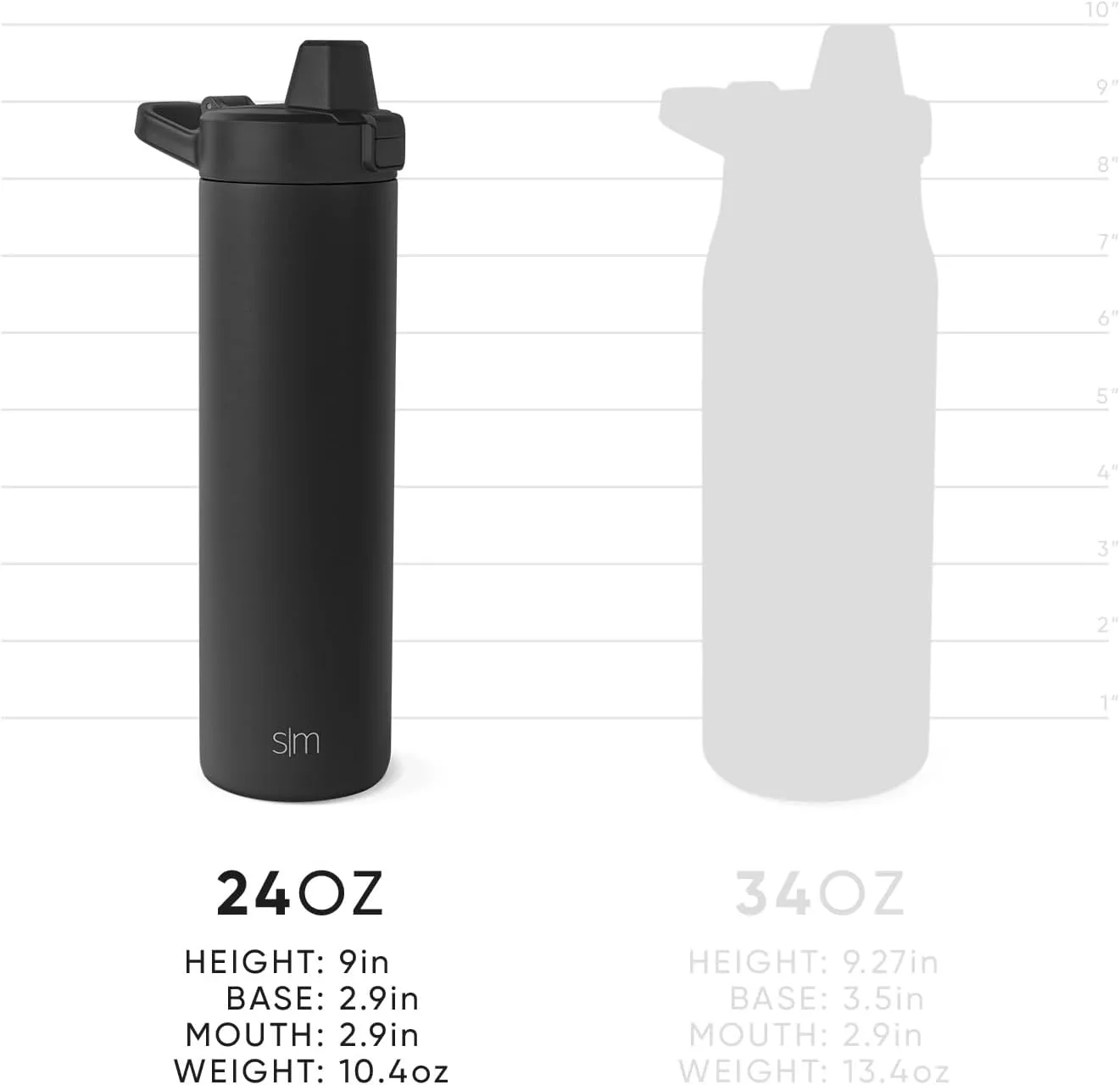 Simple Modern Filtered Water Bottle | Insulated Stainless-Steel Carbon Filter Travel Water Bottles | Reusable for Clean Drinking Water On The Go | 24oz, Blush