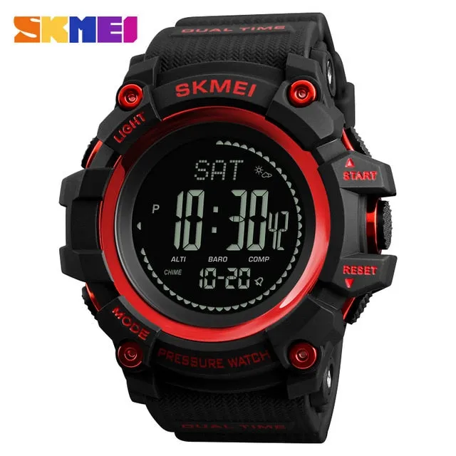 SKMEI Mens Sport Watch Fashion Men's Digital Watch Altimeter Barometer Compass Temperature Weather Electronic Luxury Men Watches
