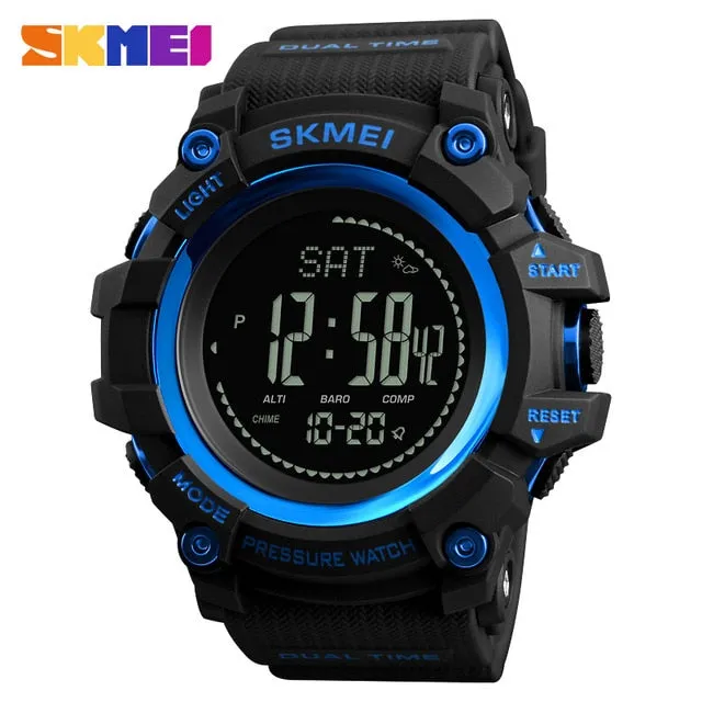 SKMEI Mens Sport Watch Fashion Men's Digital Watch Altimeter Barometer Compass Temperature Weather Electronic Luxury Men Watches
