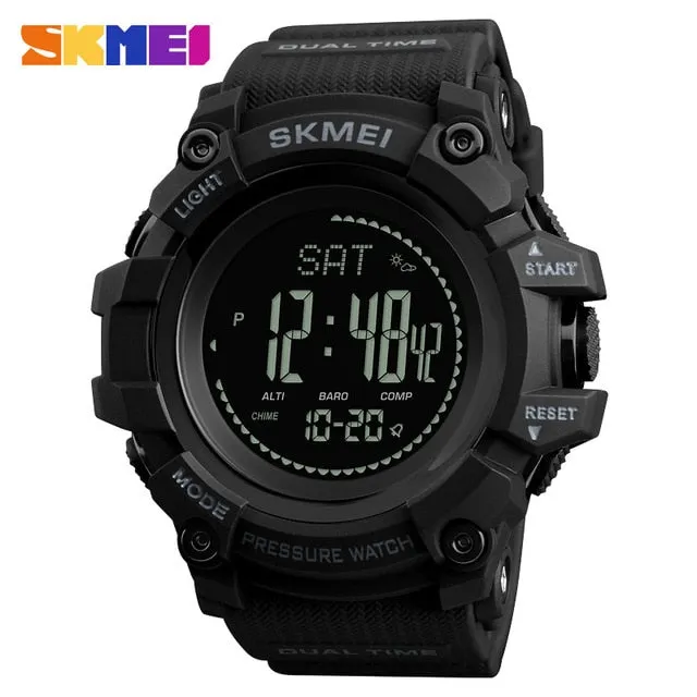 SKMEI Mens Sport Watch Fashion Men's Digital Watch Altimeter Barometer Compass Temperature Weather Electronic Luxury Men Watches
