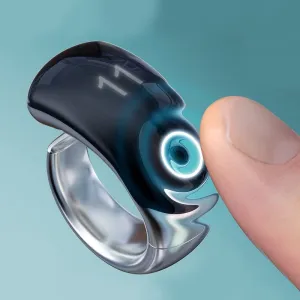 Smart Ring with Bluetooth Alarm – Digital Display & Compass for Men & Women