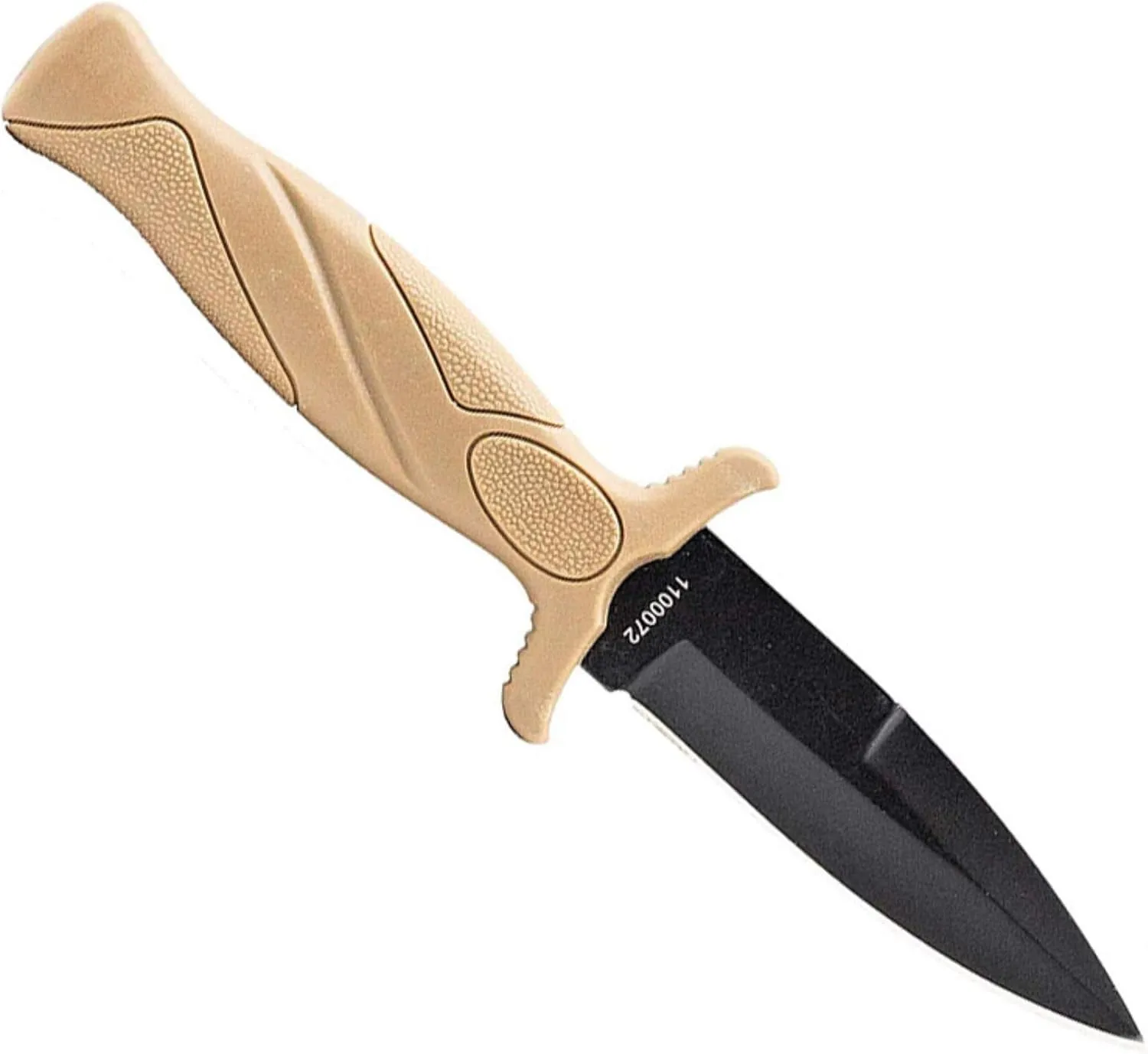 Smith & Wesson FDE 6.25in High Carbon S.S. Boot Knife with 2.75in Single Edge Blade and Rubberized Handle for Outdoor Survival, Camping and EDC