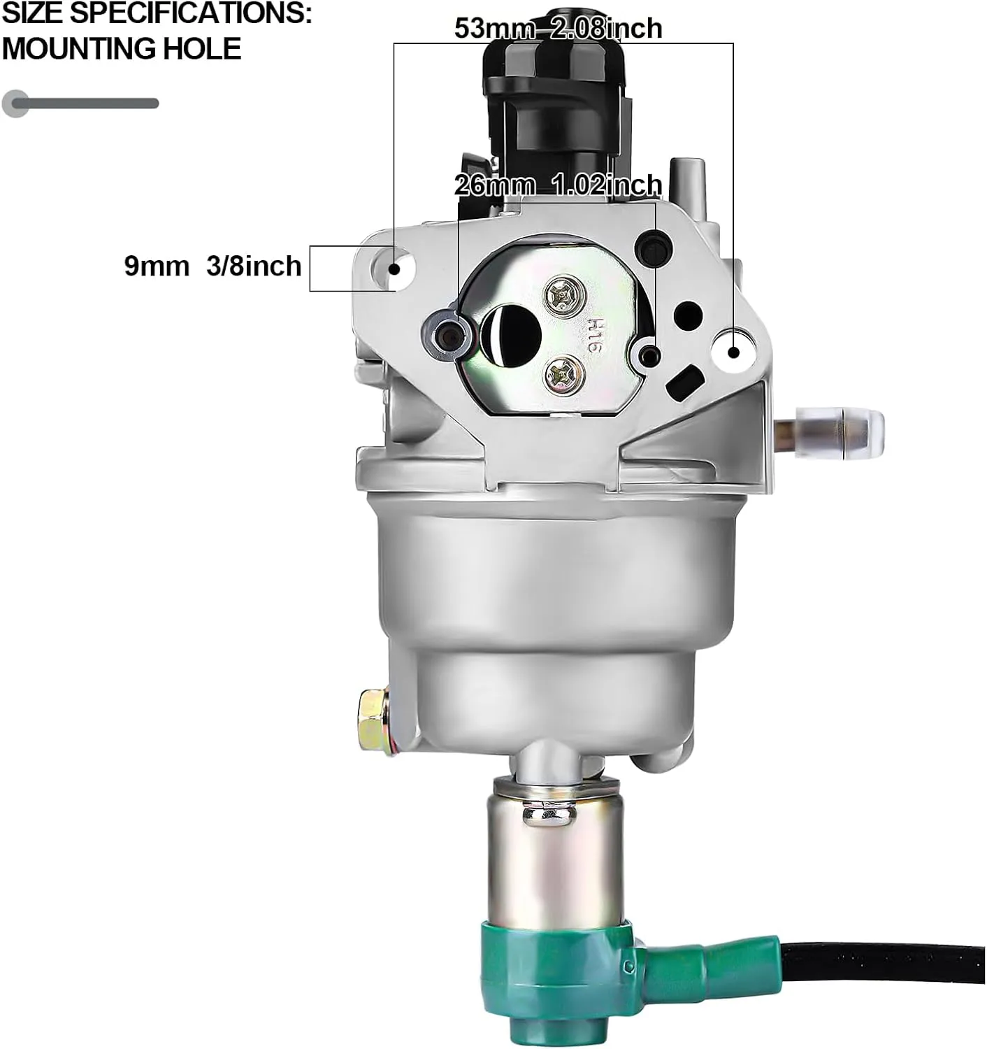 SOFO Auto Choke Carburetor for Predator 420cc for Champion 389cc 439cc Generac GP5500 GP6500 GP6500E GP7500E Powermate 6500 EB3500 EB5000X EB6500X EB6500SX Generator 6500-9550 Watts
