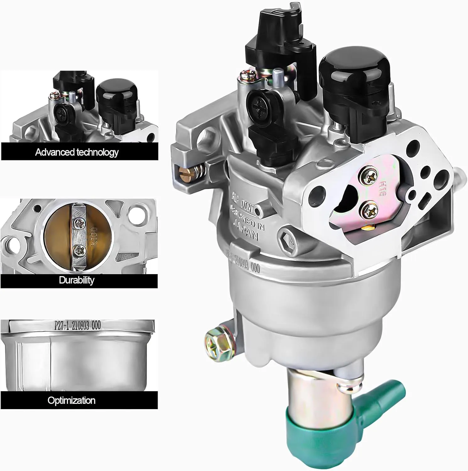 SOFO Auto Choke Carburetor for Predator 420cc for Champion 389cc 439cc Generac GP5500 GP6500 GP6500E GP7500E Powermate 6500 EB3500 EB5000X EB6500X EB6500SX Generator 6500-9550 Watts