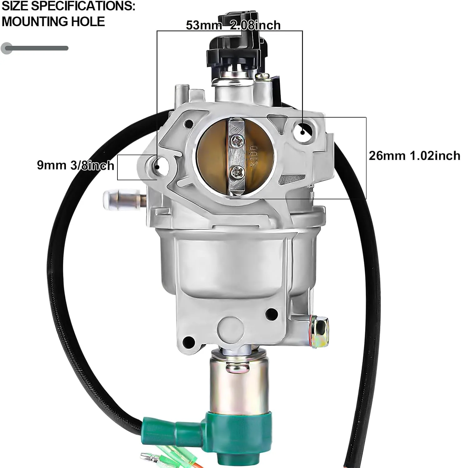 SOFO Auto Choke Carburetor for Predator 420cc for Champion 389cc 439cc Generac GP5500 GP6500 GP6500E GP7500E Powermate 6500 EB3500 EB5000X EB6500X EB6500SX Generator 6500-9550 Watts